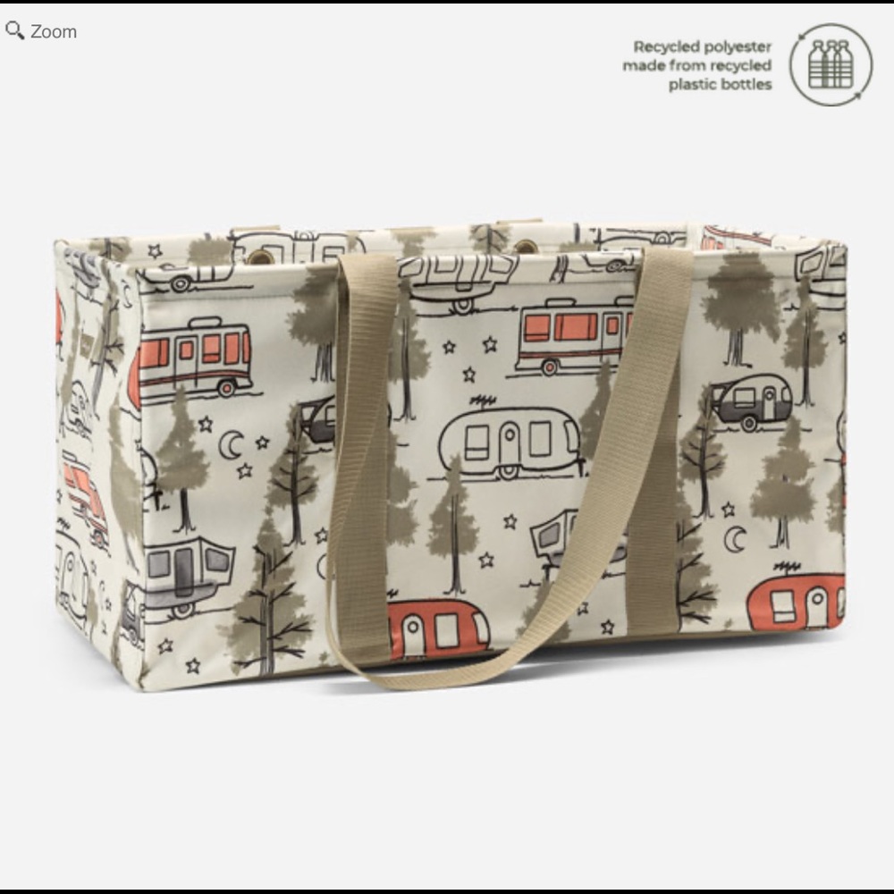 Large Utility Tote - Trees & RVs